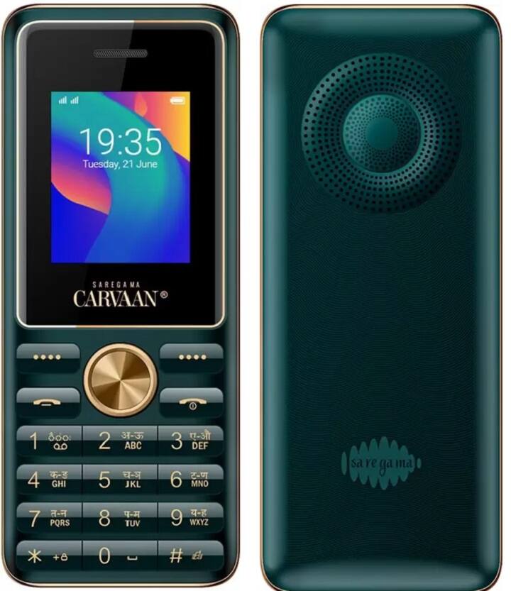 SAREGAMA Carvaan Mobile Malayalam M11: स्टाइलिश लुक वाला यह स्मार्टफोन फ्लिपकार्ट पर आप 1990 रुपये में खरीद सकते हैं. इसम 1.8 इंच डिस्प्ले, 32 MB RAM और 2 GB ROM, 1800 mAh की बैटरी मौजूद है.
