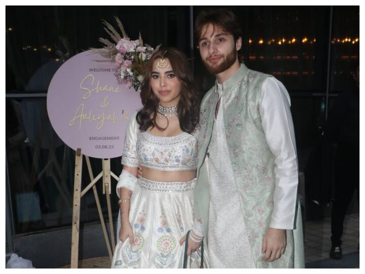 Anurag Kashyap's daughter Aaliyah Kashyap got engaged to her longtime boyfriend Shane Gregoire on Thursday in an engagement ceremony in Mumbai.