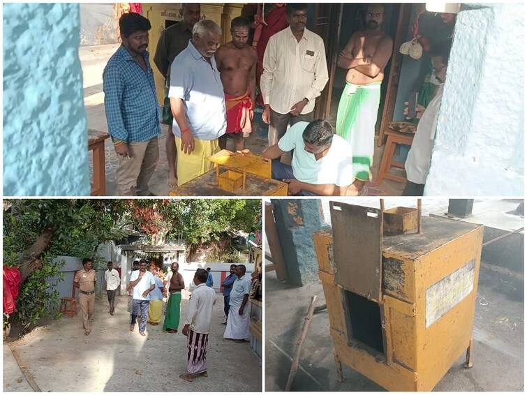 The 475-year-old throwpathi amman temple in Villupuram was broken and stolen TNN விழுப்புரத்தில் பரபரப்பு .... 475 ஆண்டுகள் பழமையான கோயில் உண்டியல் உடைத்து பணம்  திருட்டு