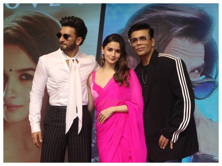 Director Karan Johar and the cast of 'Rocky Aur Rani Kii Prem Kahaani', including Alia Bhatt and Ranveer Singh were present at the success press conference of the film.