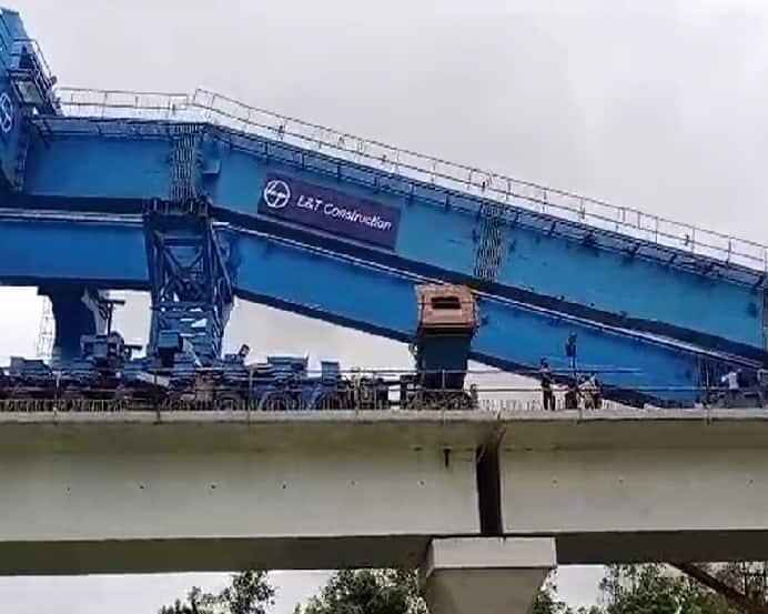 One laborer killed and 7 injured in crane collapse during bullet train project in Vadodara Vadodara Accident: બુલેટ ટ્રેન પ્રોજેક્ટની કામગીરી દરમિયાન ક્રેન તૂટી પડતા ભંયકર અકસ્માત, 1 શ્રમિકનું મોત, 7 ઇજાગ્રસ્ત