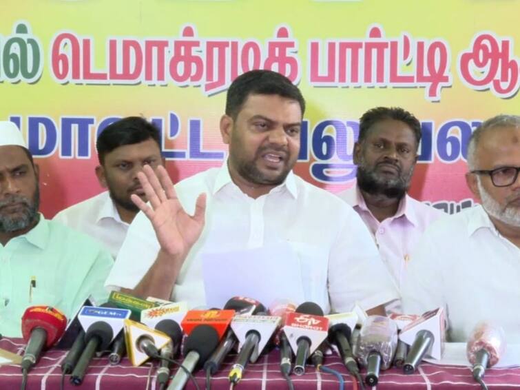 BJP can't win even one out of forty says SDBI Nellai Mubarak TNN நாற்பதில் ஒன்றை கூட பாஜக வெல்ல முடியாது - எஸ்டிபிஐ மாநிலத்தலைவர் நெல்லை முபாரக்
