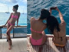 पिंक बिकिनी में Ananya Panday ने शेयर कीं अपनी सेंशुअस तस्वीरें, पर लोगों ने बैकग्राउंड में नोटिस किया ये शख्स