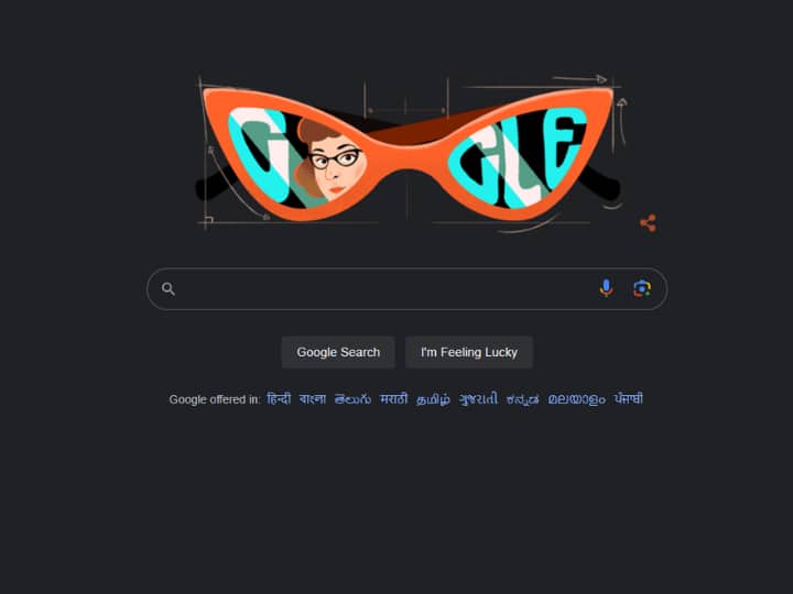 Google Doodle Today Altina Tina Schinasi known for revolutionising eyewear with her iconic Harlequin eyeglass frame Google Doodle Today: आज का डूडल किसे है समर्पित? कौन है ये चश्में के पीछे छिपी महिला?