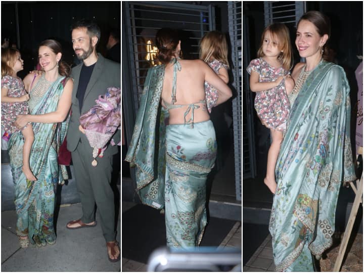 Kalki Koechlin Reached To Aaliyah Engagement : अनुराग कश्यप की एक्स वाइफ कल्कि केंकला फिल्ममेकर की बेटी के स्पेशल डे पर उन्हें बधाई देने पहुंचीं. इस दौरान कल्की साड़ी पहनकर आई थीं..