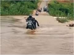 जशपुर में लगातार हो रही बारिश से नदी-नाले उफान पर, कई गांवों का ब्लॉक मुख्यालय से टूटा संपर्क