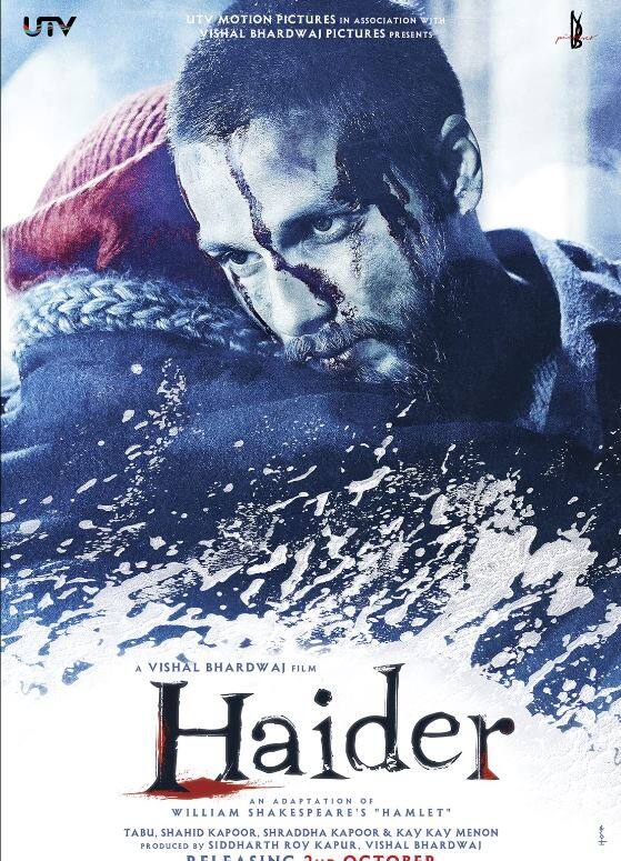 Haider also adapted from William Shakespears' Hamlet stars Shahid Kapoor, Tabu and Shraddha Kapoor in the lead. The Vishal Bhardwaj film has an IMDb rating of 8.0
