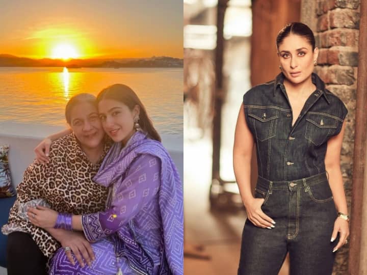 sara ali khan was biggest fan of kareena kapoor once amrita singh take her daughter to movie set to meet bebo करीना कपूर ख़ान की बहुत बड़ी फैन थीं सारा अली ख़ान, खुद अमृता सिंह ने सेट पर करवाई थी मुलाकात