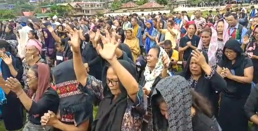 Kuki-Zo Community Holds Mass Prayer In Manipur’s Kangpokpi To Mark 90 Days Of Ethnic Clashes