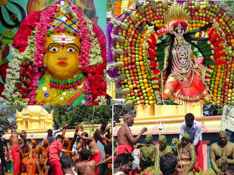 Villupuram: Third Friday festival of Aadi held for Tensiruvalur Sri Athi Uttrakali Amman was very critical TNN ஆடி மூன்றாவது வெள்ளி: ஶ்ரீ அதி உத்திரகாளி அம்மனுக்கு சந்தன காப்பு; மிளகாய் பொடி அபிஷேகம், செடல் சுற்றி பக்தர்கள் நேர்த்திக்கடன்