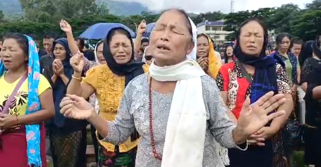 Kuki-Zo Community Holds Mass Prayer In Manipur’s Kangpokpi To Mark 90 Days Of Ethnic Clashes