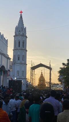 Lady Snows Tuticorin : தங்கத்தேரில் பவனி வரும் பனிமய மாதா.. தூத்துக்குடியில் குவிந்த மக்கள் கூட்டம்!