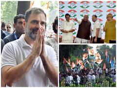 Glimpses Of Congress Celebrations After SC Stays Conviction Of Rahul Gandhi In 'Modi Surname' Defamation Case