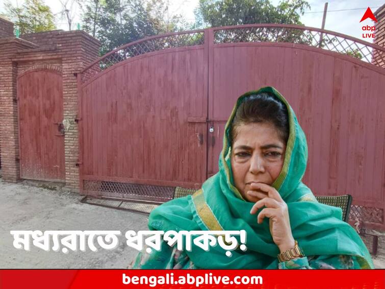 Article 370 abrogation anniversary Mehbooba Mufti and others allege house arrest as hearing is going on in Supreme Court Article 370: অনুচ্ছেদ ৩৭০ প্রত্যাহার নিয়ে চলছে শুনানি, তার মধ্যেই ফের অশান্তি, কাশ্মীরে মধ্যরাতে গৃহবন্দি মেহবুবা-সহ অন্যরা