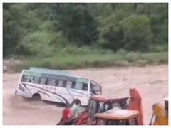 WATCH: Bus Carrying Passengers Plunges Into Drain In Uttarakhand's Nainital