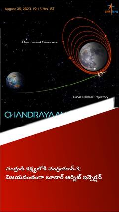 మరో కీలక ఘట్టం పూర్తి చేసుకున్న చంద్రయాన్-3