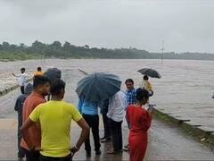 भारी बारिश के चलते नर्मदा का जलस्तर तेजी से बढ़ा, खतरे के निशान से महज 11 फीट नीचे बह रही नदी