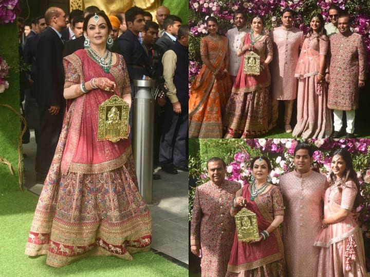 Nita Ambani Traditional Look: 9 मार्च 2019 को आकाश और श्लोका शादी के बंधन में बंध गए थे. बेटे की शादी में नीता अंबानी खूबसूरत लुक में नजर आई थीं.