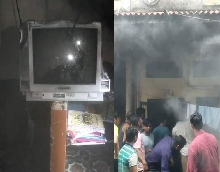 In Surat there was a sudden blast in the ongoing TV, people rushed out of the house Surat: ચાલુ TVમાં અચાનક થયો બ્લાસ્ટ, લોકો ઘરની બહાર દોડી આવ્યા