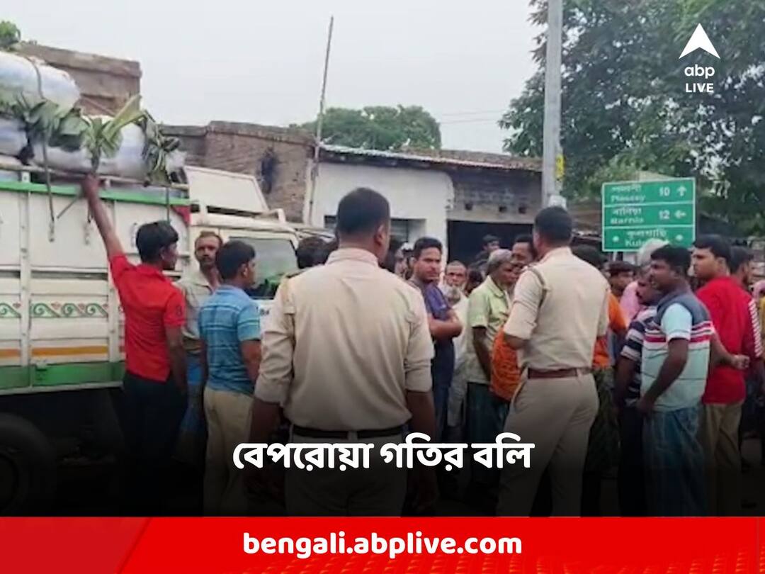 Nadia Another school student died after being hit by a careless pickup van Nadia: বেপরোয়া পিকআপ ভ্যানের ধাক্কায় ফের স্কুল পড়ুয়ার মৃত্যু