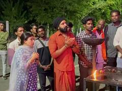 Arun Vijay Thiruvannamalai : மனைவியுடன் அண்ணாமலையார் கோவிலுக்கு வந்த அருண் விஜய்!