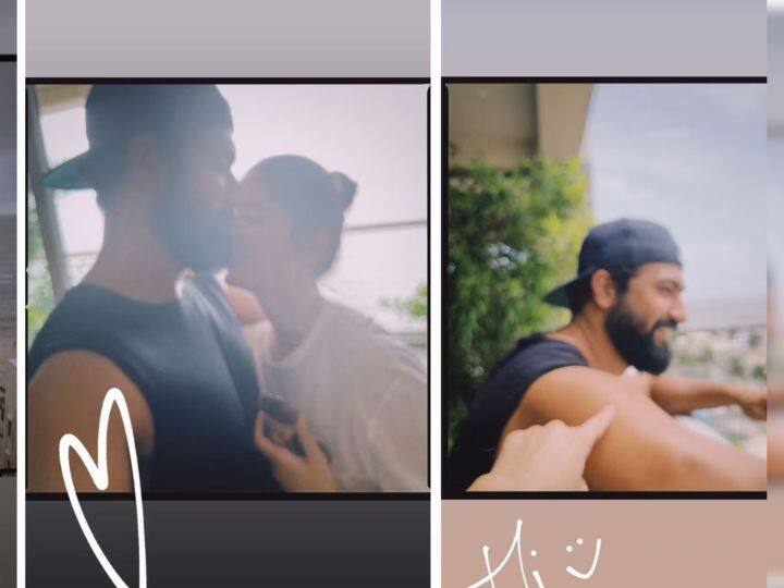 Katrina Kaif Instagram Post actress shares pictures from her romantic date with vicky-kaushal Vicky-Katrina Photos: कैटरीना के साथ बालकनी में रोमांटिक हुए विक्की कौशल, एक्ट्रेस ने पति के साथ कुछ यूं किया टाइम स्पेंड