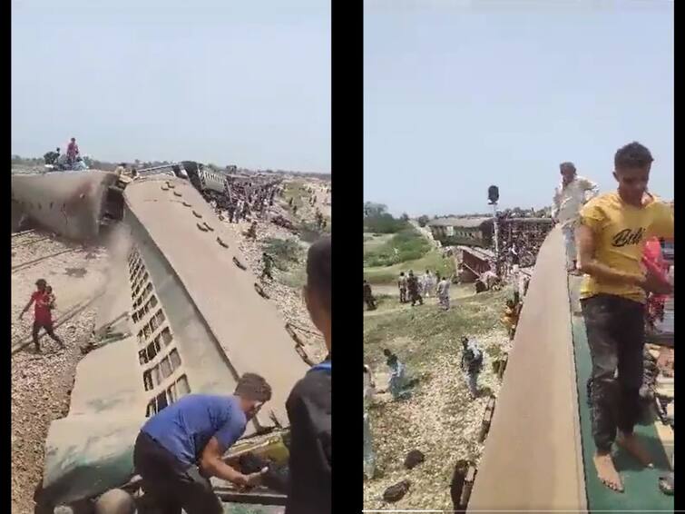 22 dead, several injured as 10 coaches of passenger train derails in Pakistan Pakistan Train Accident: அச்சச்சோ..! ரயில் கவிழ்ந்து கோர விபத்து, பாகிஸ்தானில்  22 பேர் பலி, 80 பேர் காயம்..