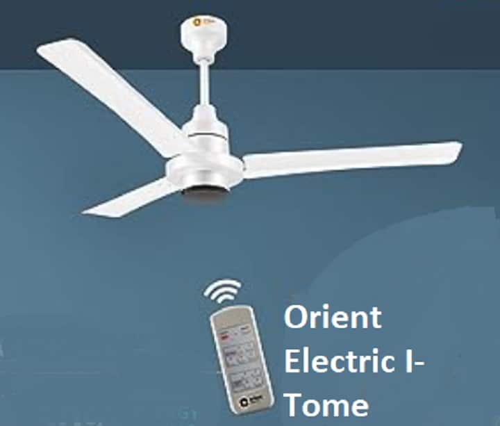 Orient Electric I-Tome: ओरिएंट ब्रांड में 1200mm ब्लेड वाला यह पंखा 5 स्टार रेटिंग से लैस है. अमेजन पर इसकी कीमत 2,999 रुपये है. पंखे पर 3 साल की वारंटी मिल रही है. 26 वॉट का यह पंखा अच्छा परफॉर्मेंस देने वाला पंखा है.