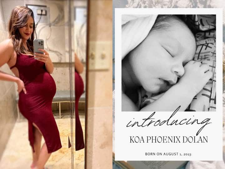 Ileana D'cruz Delivered A Baby Boy shared first photo revealed name Koa Phoenix Dolan Ileana D'cruz ने दिया बेटे को जन्म, बच्चे की फोटो पोस्ट कर शेयर की खुशखबरी, रिवील किया यूनिक नाम