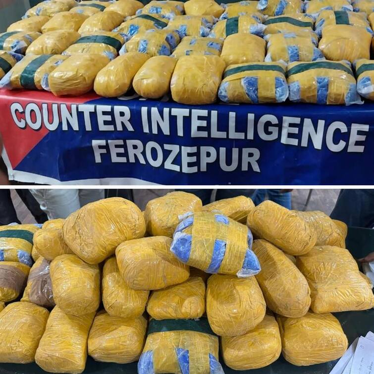 Punjab Police arrested 4 drug smugglers along with 77 kg of heroin and weapons  Punjab News :ਪੰਜਾਬ ਪੁਲਿਸ ਨੇ 77 ਕਿਲੋ ਹੈਰੋਇਨ ਅਤੇ ਹਥਿਆਰਾਂ ਸਮੇਤ 4 ਨਸ਼ਾ ਤਸਕਰ ਕੀਤੇ ਕਾਬੂ