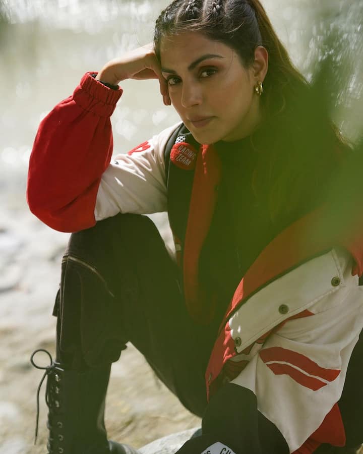 The actress looks super cool in the pictures.