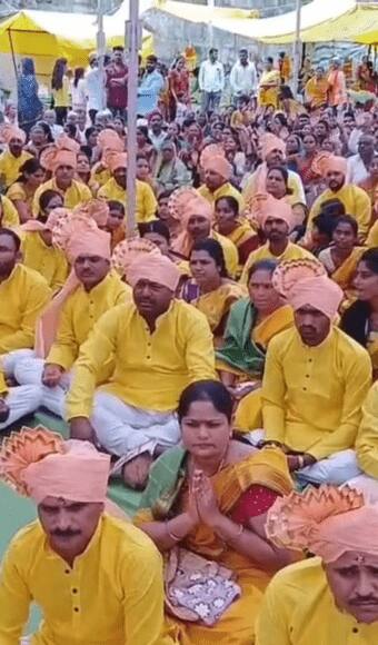 अहमदनगरमध्ये एकाच वेळी 600 जावयांचं धोंडे जेवण