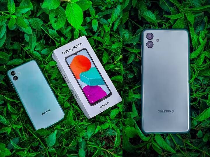 Samsung Galaxy M13: - આ ફોનના 4GB રેમ અને 64GB ઇન્ટરનલ સ્ટૉરેજ વેરિઅન્ટની કિંમત 9,649 રૂપિયા છે. સ્માર્ટફોનમાં ત્રિપલ કેમેરા સેટઅપ ઉપલબ્ધ છે જેમાં 50MP+5MP+2MPના ત્રણ કેમેરા છે. ફ્રન્ટમાં 8MP કેમેરા ઉપલબ્ધ છે.