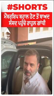 Rahul Gandhi Back In Parliament : ਮੈਂਬਰਸ਼ਿਪ ਬਹਾਲ ਹੋਣ ਤੋਂ ਬਾਅਦ ਸੰਸਦ ਪਹੁੰਚੇ ਰਾਹੁਲ ਗਾਂਧੀ