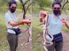 Viral Video: ਦੇਖੋ ਹਸੀਨਾ ਦੀ ਹਿੰਮਤ! ਸੱਪਾਂ ਨਾਲ ਬੱਚਿਆਂ ਵਾਂਗ ਖੇਡਦੇ ਦੇਖ ਦੰਗ ਰਹਿ ਗਏ ਲੋਕ
