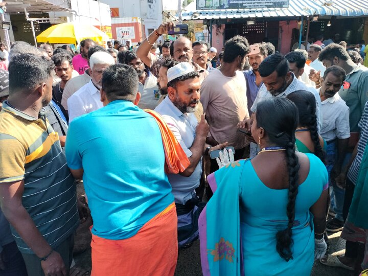 மீன் மார்க்கெட்டில் அதிகாரிகள் சோதனை;  வியாபாரிகள் வாக்குவாதம் - திண்டுக்கல்லில் பரபரப்பு