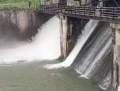 Nashik News : बागलाणचं केळझर धरण पूर्ण क्षमतेनं भरलं; दिंडोरीच्या पुणेगाव धरणातून विसर्ग, पाहा नयनरम्य फोटो