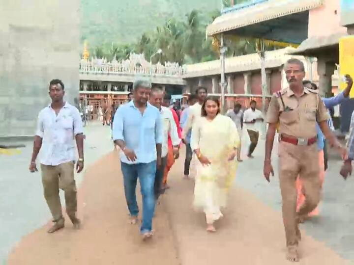 Aishwarya Rajinikanth: 'லால் சலாம்’ வெற்றியடைய  திருவண்ணாமலை  கோயிலில் ஐஸ்வர்யா ரஜினிகாந்த் சாமி தரிசனம்