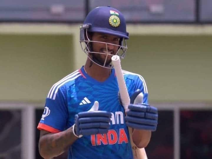 India vs West Indies 2nd T20I Tilak Varma Dedicates Maiden T20I Half Century to Rohit Sharma’s Daughter Samaira IND vs WI: तिलक वर्मा ने फिफ्टी के बाद क्यों मनाया अलग तरह से जश्न, रोहित शर्मा की बेटी से है कनेक्शन
