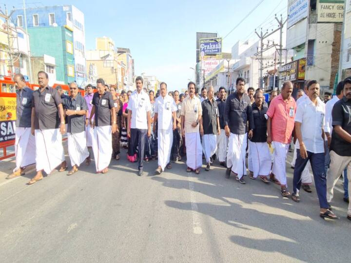 kalaignar  Memorial Day Peace Rally in Kanchipuram birthplace of  anna TNN கலைஞர் நினைவு தினம்; பேரறிஞர் அண்ணா பிறந்த காஞ்சிபுரத்தில் அமைதி பேரணி