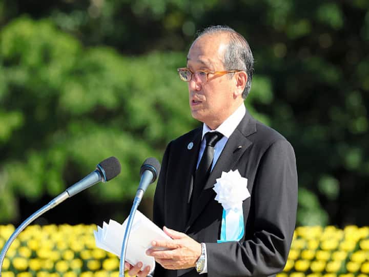 Hiroshima's Plea for Disarmament: Mayor Kazumi Matsui urges the abolition of nuclear weapons and criticizes the concept of nuclear deterrence, calling it a 