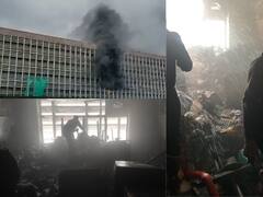 AIIMS Fire: Inside Visuals Of Firefighters Containing Blaze, Rescue Ops Underway