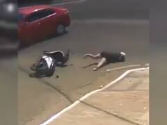 Viral Video: ਕਾਰ ਨੇ ਸਕੂਟੀ ਨੂੰ ਮਾਰੀ ਜ਼ੋਰਦਾਰ ਟੱਕਰ, ਔਰਤ ਉਛਲ ਕੇ ਸਿੱਧੀ ਸੀਵਰੇਜ 'ਚ ਡਿੱਗੀ, ਵੀਡੀਓ ਦੇਖ ਕੰਬ ਜਾਵੇਗੀ ਦਿਲ