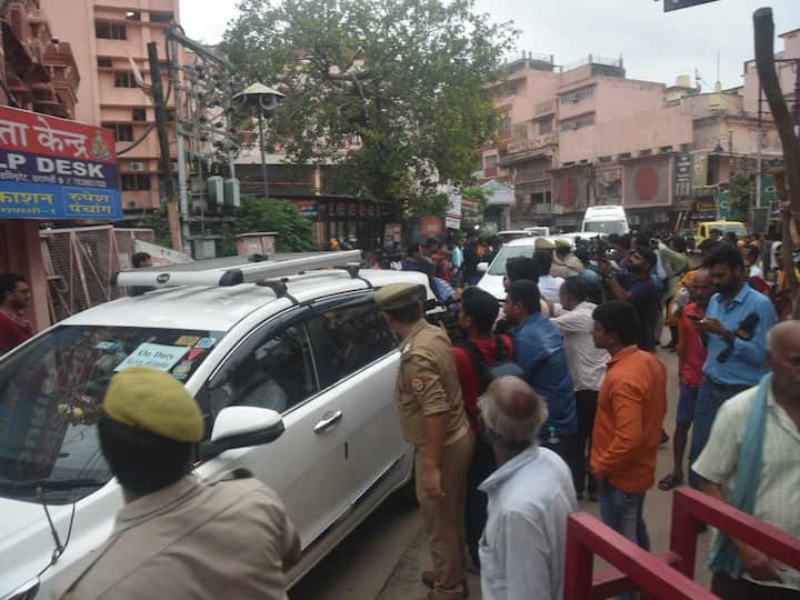 The scientific survey of the Gyanvapi mosque complex by the Archaeological Survey of India (ASI) has entered the fifth day on Tuesday amid heavy security. (Source: PTI)