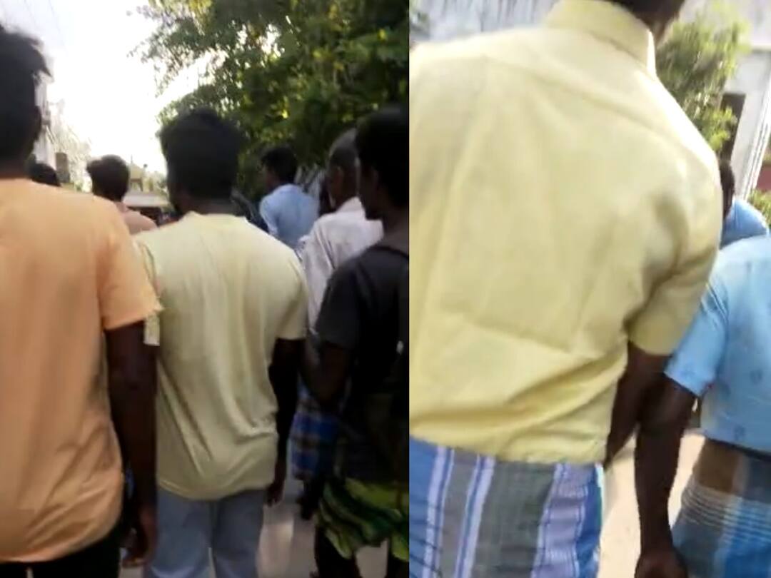 kanchipuram 2 youths being attacked in Avallur village, tension has arisen in the area as both sides are protesting alternately TNN காஞ்சிபுரம்: அவளூர் கிராமத்தில் இளைஞர்கள் தாக்கப்பட்ட விவகாரம்; 7 பேர் கைது