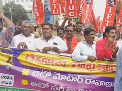 ఖైరతాబాద్ ట్రాన్స్‌పోర్టు ఆఫీసు ఎదుట క్యాబ్ డ్రైవర్ల ఆందోళన - చెదరగొట్టిన పోలీసులు