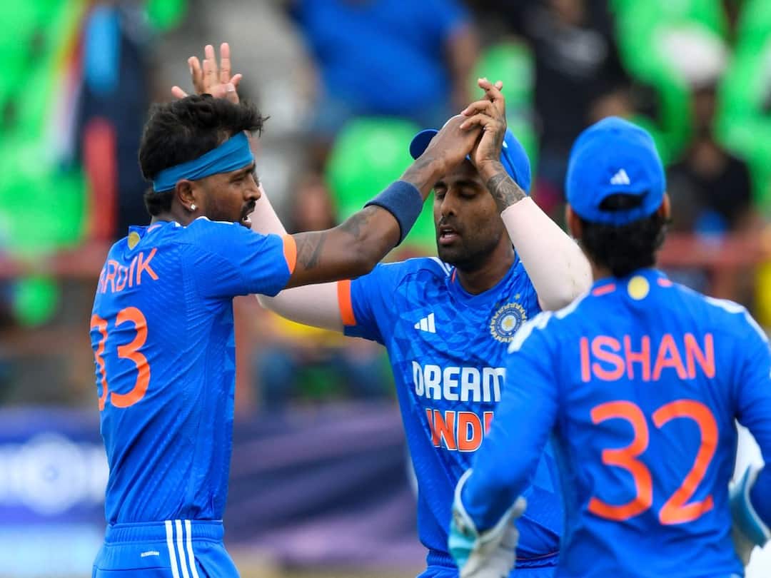 'Most Selfish Player': Twitter Reacts As Hardik Pandya Six To Finish Match Denies Tilak Varma Half-Century IND vs WI 3rd T20I 'Most Selfish Player': Twitter Reacts As Hardik Pandya's Six To Finish Match Robs Tilak Varma Of Chance To Complete Half-Century