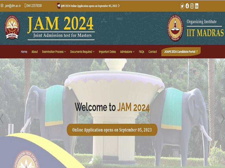 JAM 2024 Information Brochure Released, Check Exam Details