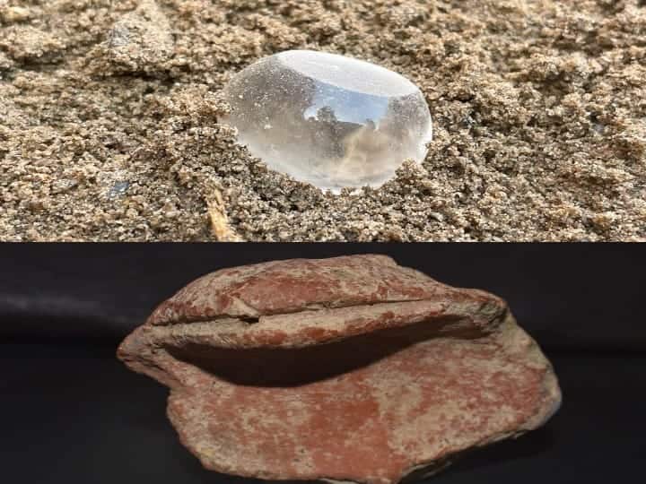 Keezhadi  Excavation 9th phase snake made of clay, an ancient weight stone was discovered TNN Keezhadi  Excavation: கீழடி 9ம் கட்ட அகழாய்வில் கிடைத்த பொருட்கள் இதுவா..? - என்ன ஒரு நேர்த்தி