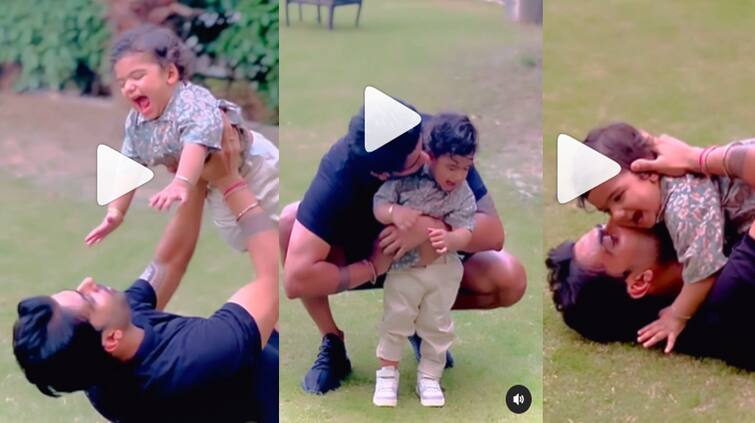 Punjabi Singer Mankirt Aulakh having fun with his son Imtiyaz Aulakh this video will touch your heart   Mankirt Aulakh: ਮਨਕੀਰਤ ਔਲਖ ਪੁੱਤਰ ਇਮਤਿਆਜ਼ ਨਾਲ ਮਸਤੀ ਕਰਦੇ ਆਏ ਨਜ਼ਰ, ਮਨ ਨੂੰ ਛੂਹ ਲਵੇਗੀ ਇਹ ਵੀਡੀਓ